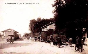 PERREGAUX - GARE ET TRAIN